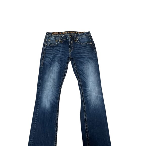 Rock Revival Ryker Straight Dark Wash Denim Blue Jeans Men's Sz 33 - Picture 1 of 8